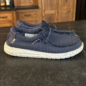 Hey Dude Wally Youth Sport Mesh Navy Blue Comfort Washable Kids Children’s 2‎